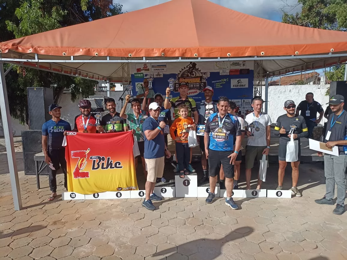 RIO BIKER’S = Rafael, Deivid e Elidia no pódio.