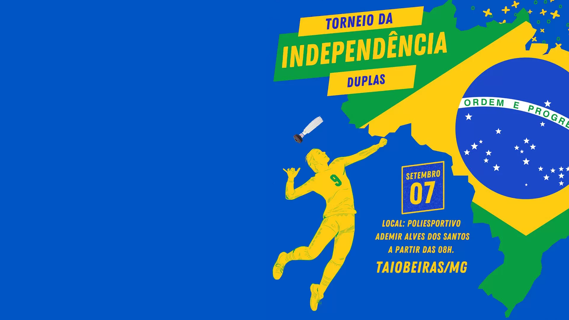 Torneio da Independência de Peteca acontecerá dia 07/09