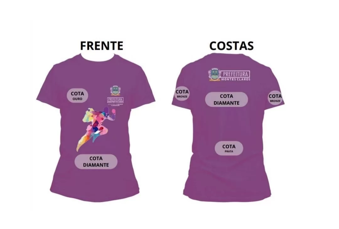 camiseta da meia maratona de montes claros