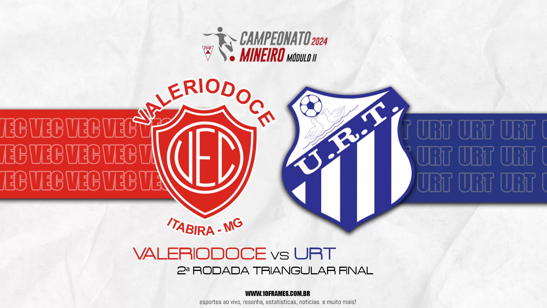 Valeriodoce X URT onde assistir ao vivo, horário e escalações do jogo pelo triangular final do Mineiro módulo 2