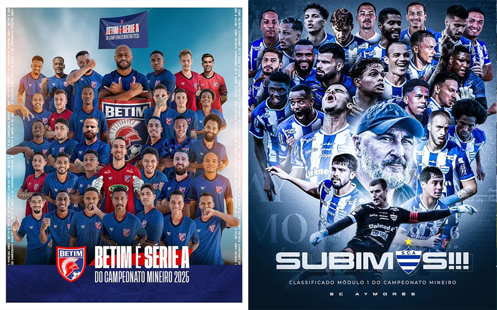 Betim e Aymorés sobem a divisão de elite do futebol mineiro