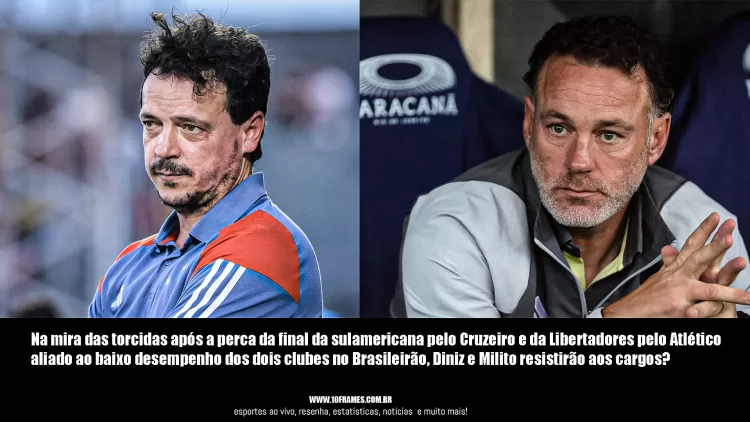 Baixo desempenho de Cruzeiro e Atlético coloca treinadores sob pressão; quem cai primeiro?