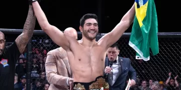 Maurício Barbosa é Campeão dos Médios na Battlefield Fight League, Mauricio e natural de Salinas-MG