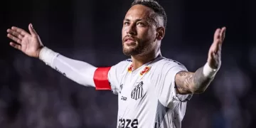 Neymar brilha e marca seu primeiro gol olímpico na vitória do Santos sobre a Inter de Limeira