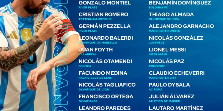 Convocação da Seleção Argentina 2025