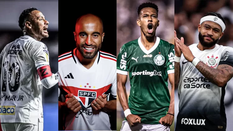 - paulistao finais, Neymar x Lucas X Estevao X Menphis