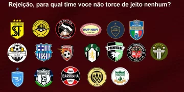 Enquete de Rejeição: para qual time de São João do Paraiso você não torce de jeito nenhum