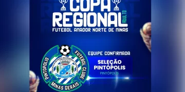 Seleção de Pintópolis está confirmada na 8° Copa Norte Mineira do Futebol Amador