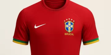 Vermelho feito Brasa, assim será o uniforme 2 do Brasil em 2026