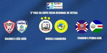 Copa Folha Regional de Futsal 2025 – Terceira Fase Define Semifinalistas