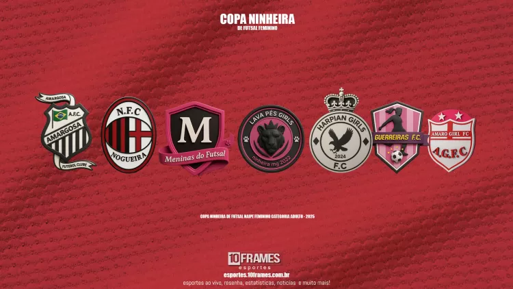 Copa Ninheira de Futsal Feminino dá a largada neste domingo, 31 de agosto.