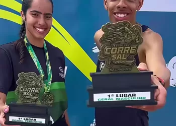 Felipe Gabriel de Coração Jesus vence a Corrida Corre Sal de 7km  em Salinas 2025