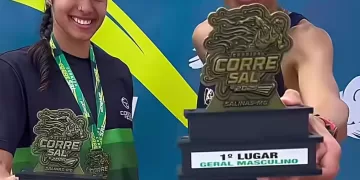 Felipe Gabriel de Coração Jesus vence a Corrida Corre Sal de 7km  em Salinas 2025