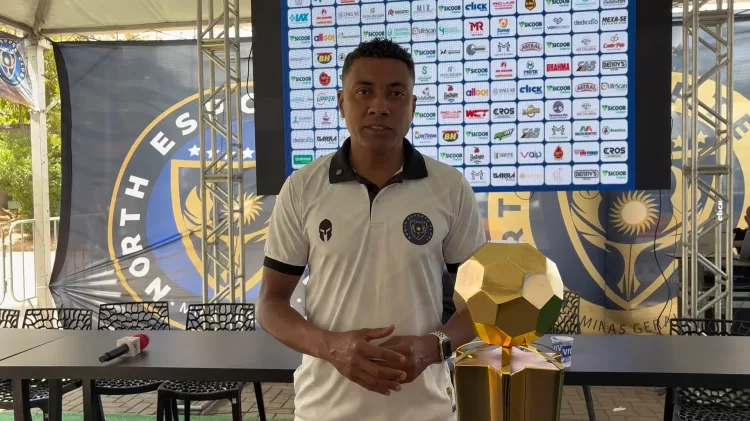 Pentacampeão mundial Kleberson, chega em Montes Claros e fala pela primeira vez como técnico do North e mira Série D e Copa do Brasil