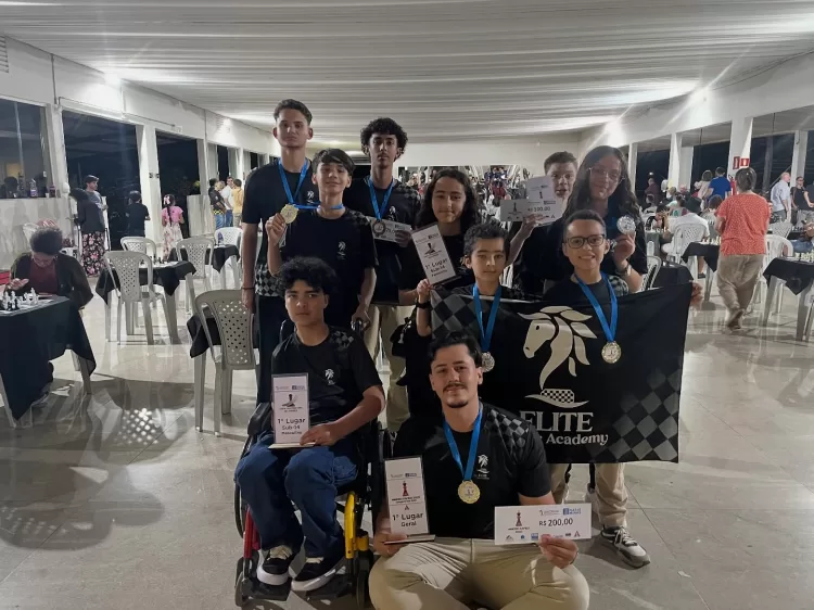 Paraisenses do Elite Chess Academy conquistam sete títulos estaduais em estreia no Campeonato Mineiro de Xadrez,