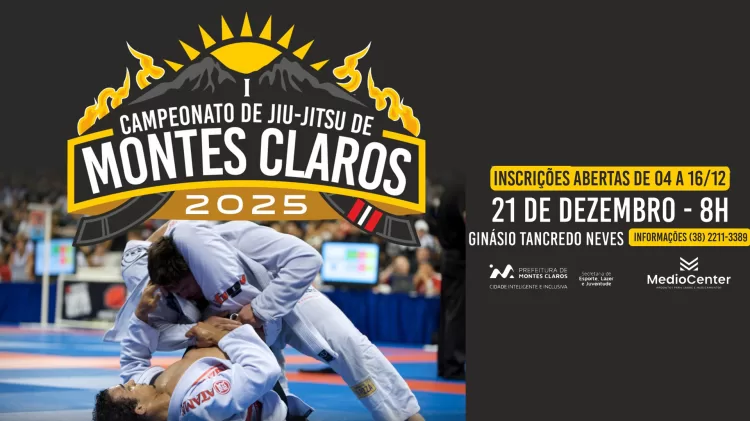 Montes Claros anuncia maior torneio de Jiu-Jitsu do interior de Minas com meta de 1.000 atletas inscritos