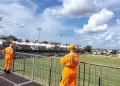 Bombeiros realizam vistoria preliminar no Estádio Juvêncio Augusto Soares em Montes Claros