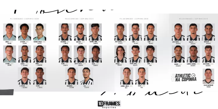Athletic divulga lista de jogadores inscritos para a Copinha 2026