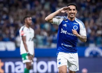 Christian comemora gol diante do Uberlândia 17-01-26 - Foto - Gustavo Aleixo - Cruzeiro