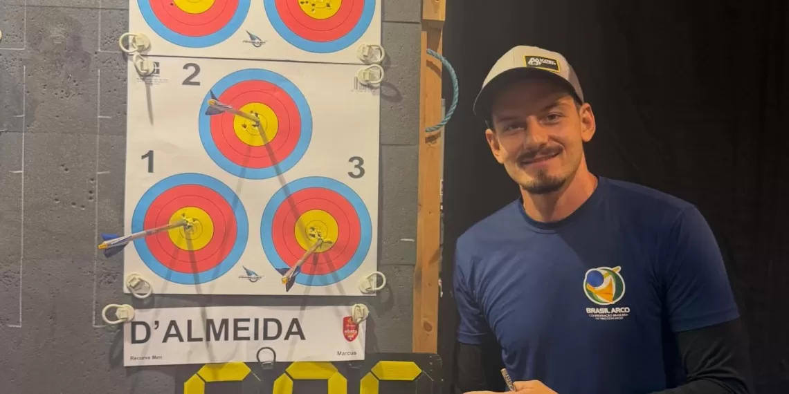 Marcus D'Almeida Arqueiro Brasileiro - Foto Redes Sociais