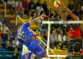 Hiago Bueno em ação pelo Montes Claros Volei na temporada 25-26 - Foto Eduardo Coxé