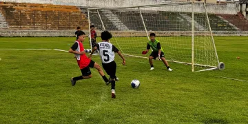 Ateneu em treinamento na categoria sub 14 - Foto Gian Marlon