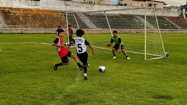 Ateneu em treinamento na categoria sub 14 - Foto Gian Marlon