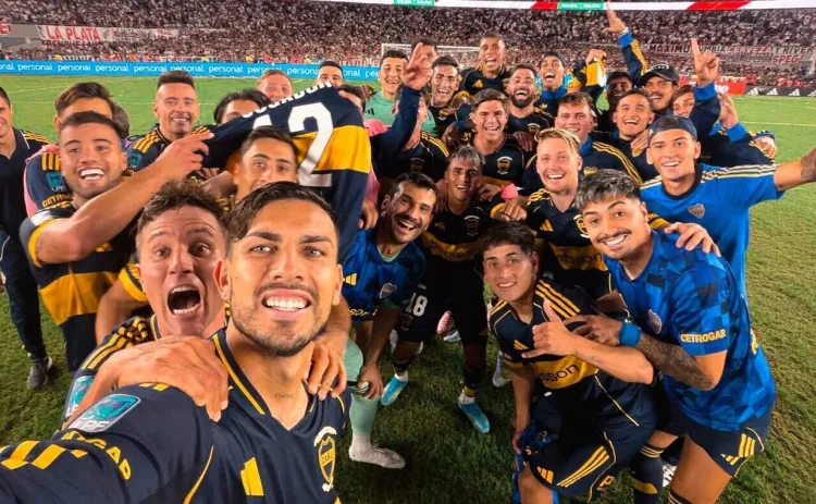 Com gol de pênalti e muita polemica, Boca Junior vence o super clássico contra River em pleno monumental lotado