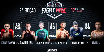 Fight Moc 08 traz combates de MMA, BOXE, K1, MUAY THAY E BJJ, para Montes Claros