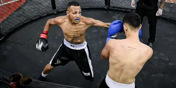 Gabriel Kati conquista o título montes-clarense de boxe na categoria peso leve com nocaute técnico