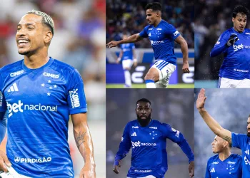 Matheus Pereira - Kaio Jorge - Gerson - Kaiki - Fabricio Bruno - Estão na pre lista da Copa do Mundo - Foto Montagem - Imagens Gustavo Aleixo - Cruzeiro