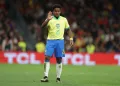Endrick pela Seleção Brasileira contra a Espanha no Santiago Bernabéu nessa terça-feira 26-03-24 - Foto Rafael Ribeiro - CBF - Licença - CC BY-NC 20
