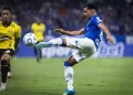 Kaiki Bruno atuando contra o Barcelona de Guayaquil - Foto Gustavo Aleixo - Cruzeiro