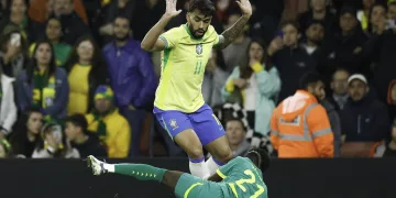 Lucas Paquetá no jogo Brasil X Senegal em 2025 - Foto Rafael Ribeiro - CBF - Licença CC