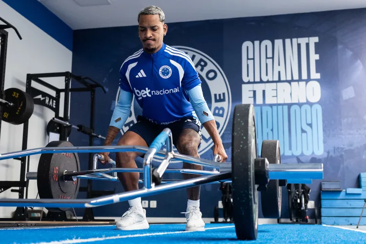 Matheus Pereira em treinamento Muscular pelo Cruzeiro - Foto Gustavo Aleixo - Cruzeiro - 22-06-2026