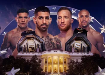 UFC Freedom 250: Topuria defende cinturão contra Gaethje e Poatan encara Gane em disputa interina dos pesados