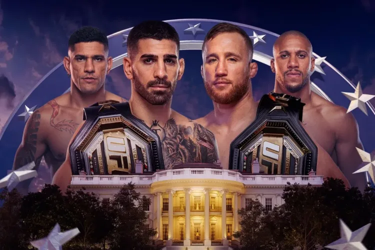 UFC Freedom 250: Topuria defende cinturão contra Gaethje e Poatan encara Gane em disputa interina dos pesados