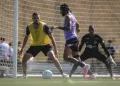 Léo Duarte em treinamento no Atlético - Foto Pedro Souza - Atlético