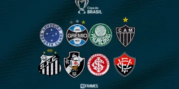 Defidos os oito classificados para s as quartas da Copa do Brasil com destaque para os maiores vencedores da competição Cruzeiro, Grêmio e Palmeiras