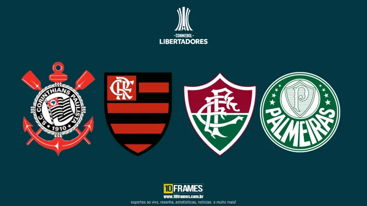 Quatro brasileiros avançam às quartas de final da Libertadores