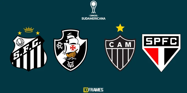 Atlético-MG encara o Santos nas quartas de final da Copa Sul-Americana