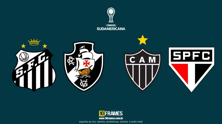 Atlético-MG encara o Santos nas quartas de final da Copa Sul-Americana