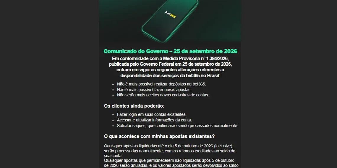 Governo anuncia proibição das bets no Brasil e estabelece prazo para resgate de valores