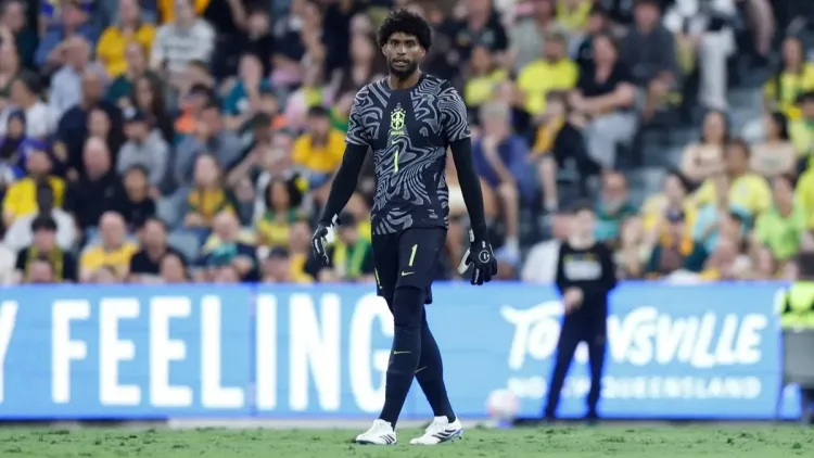 Hugo Souza no jogo Australia X Brasil - Foto Rafael Ribeiro - CBF - Licença CC