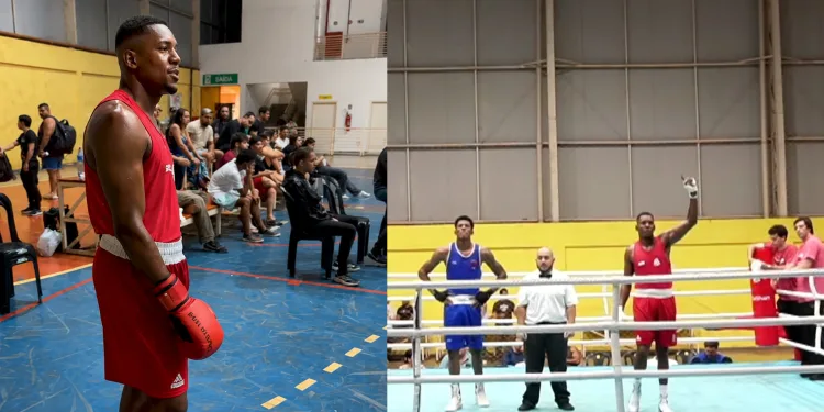 Lailson Gabriel vence paulista na semifinal e coloca Minas Gerais na final do Interestadual de Boxe em Itumbiara/GO
