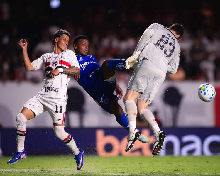 São Paulo 2x1 Cruzeiro em 4-4-2026 - Foto Gustavo Aleixo - Cruzeiro